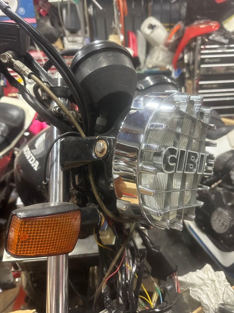 シビエストーンガードメッキ/ヘッドライト用CIBIECBX400F/Z400FX