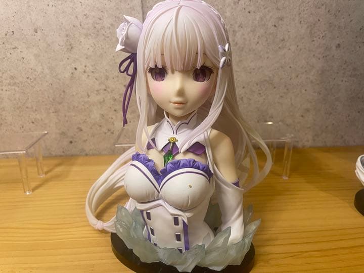 一番くじ　A賞　ラストワン賞　レム　ラム　エミリア　アートスケールフィギュア