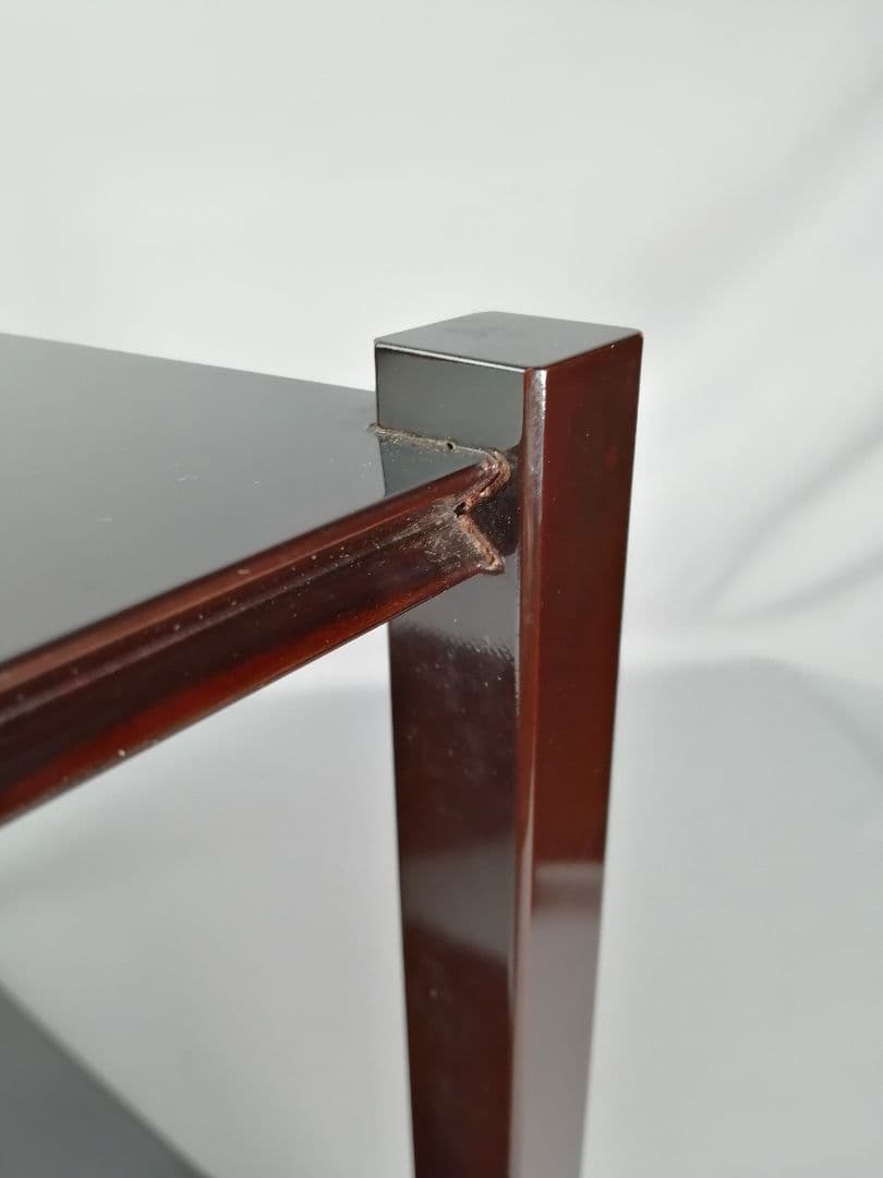 茶道具】塗師長完作 直斎好み矢筈棚 武者小路千家 官休庵