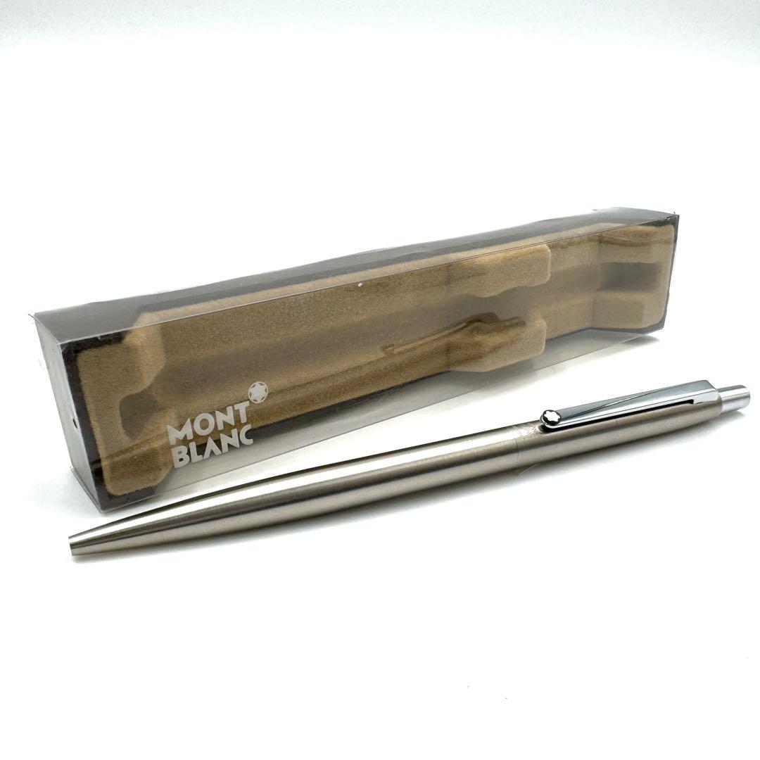 MONTBLANC ボールペン シルバー スリムライン ノック式 - メルカリ