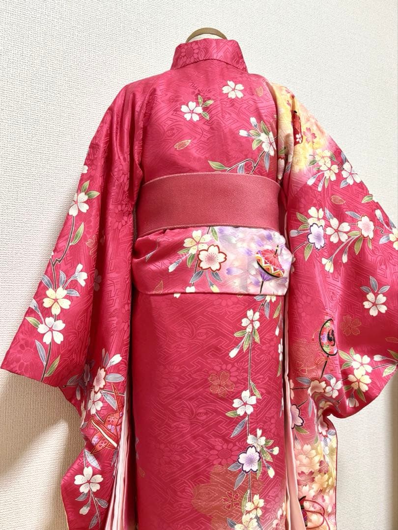 七五三　正絹　着物、長襦袢　7歳