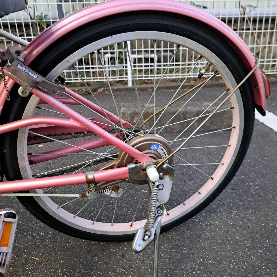 20インチ 子供用自転車 ピンク 前カゴ付き