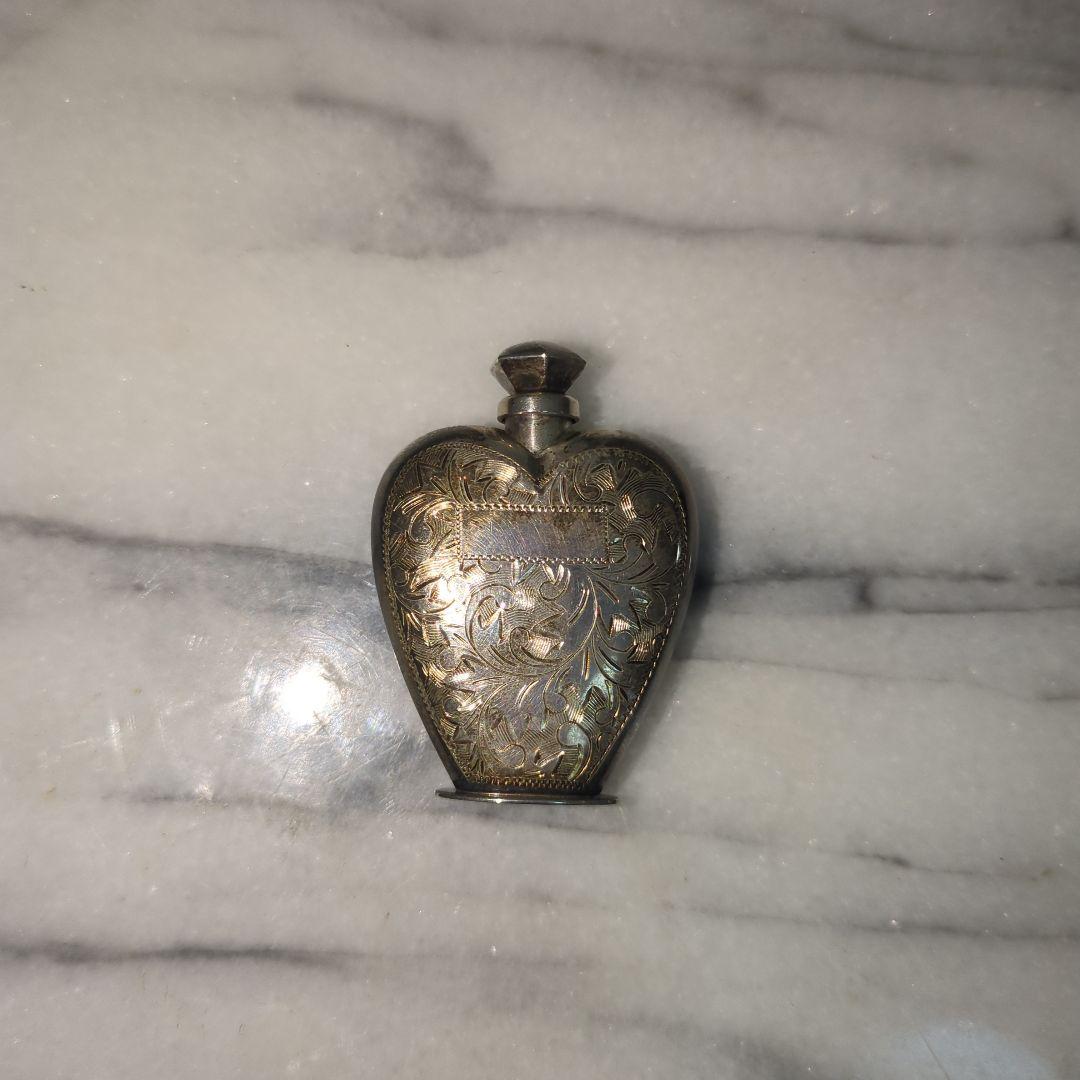 n*m様 スターリングシルバー ハート型　純銀　シルバー　香水入れsterlin スターリングシルバー アンティーク香水瓶 silver925 – Stellina