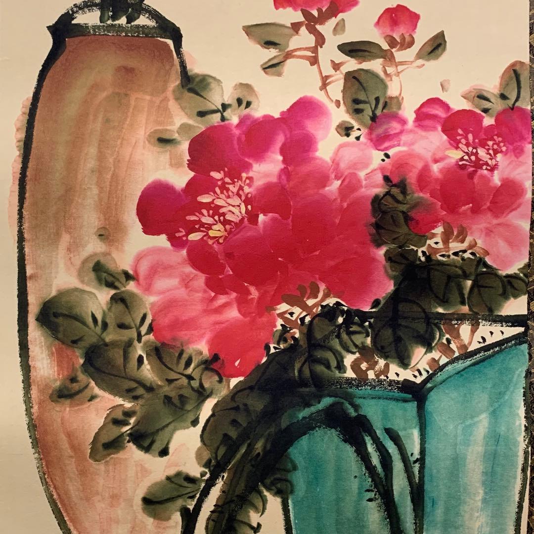 蔵出し 美術 高級品絵 巻き絵 民国時代大名家 呉昌碩 旧蔵 掛け軸4本