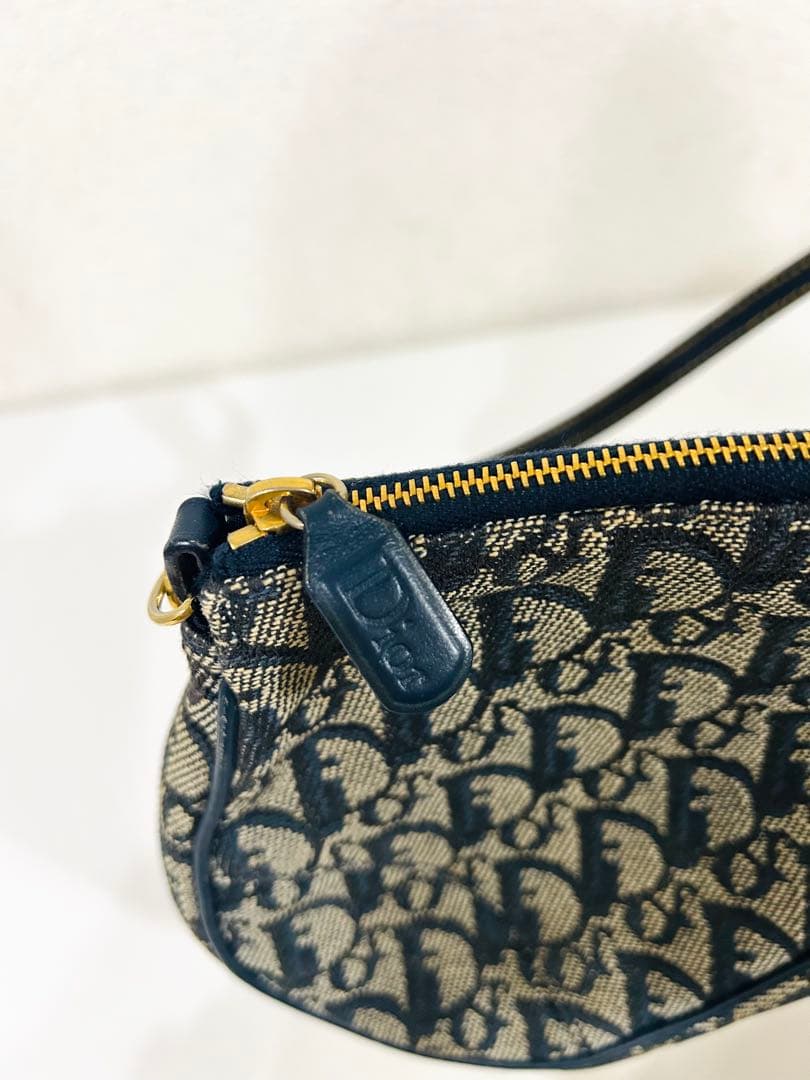 クリスチャン　ディオール　トロッター柄　サドルバック　Dior