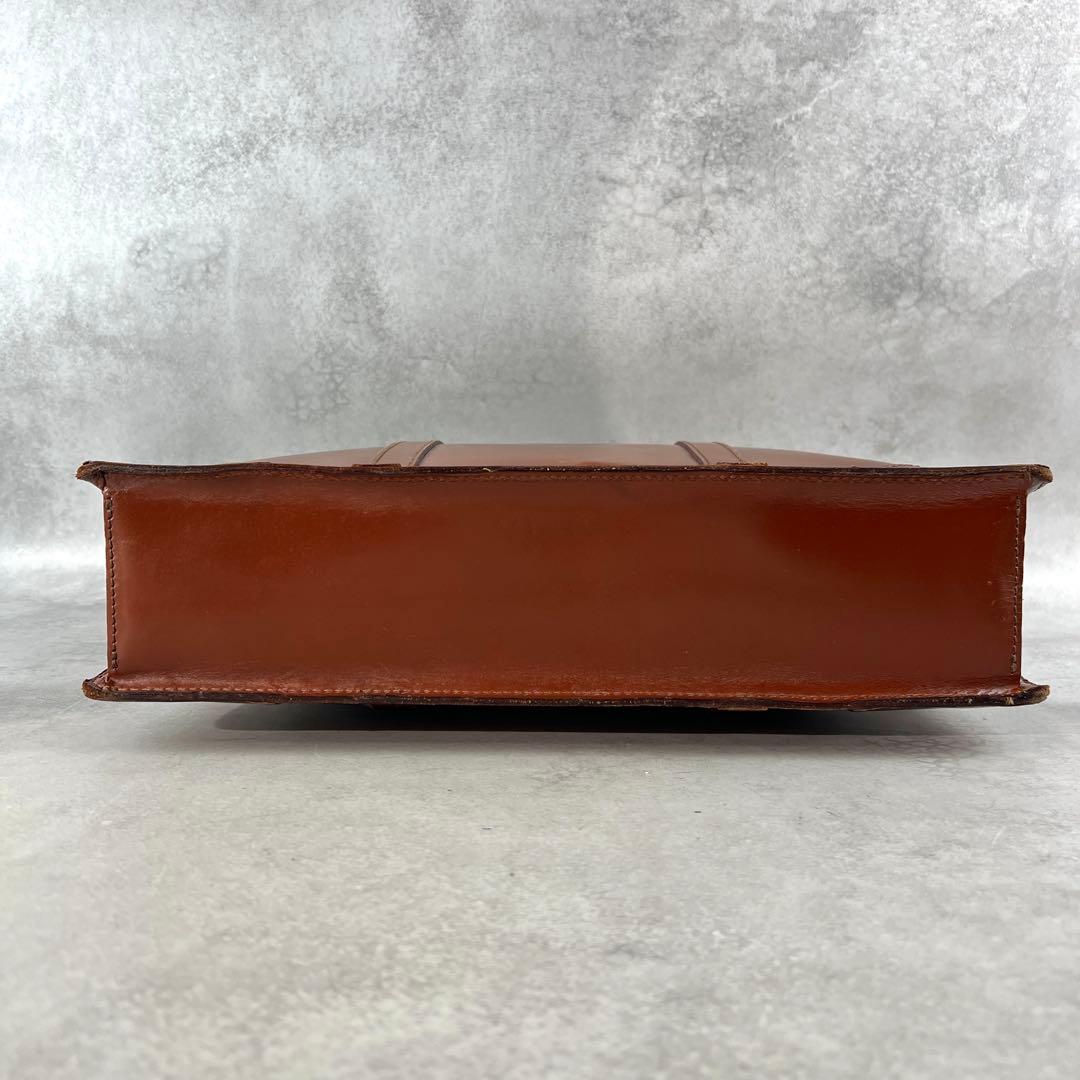 入手困難✨ ガンゾ ビジネスバッグ ブライドルレザー A4資料 ブラウン