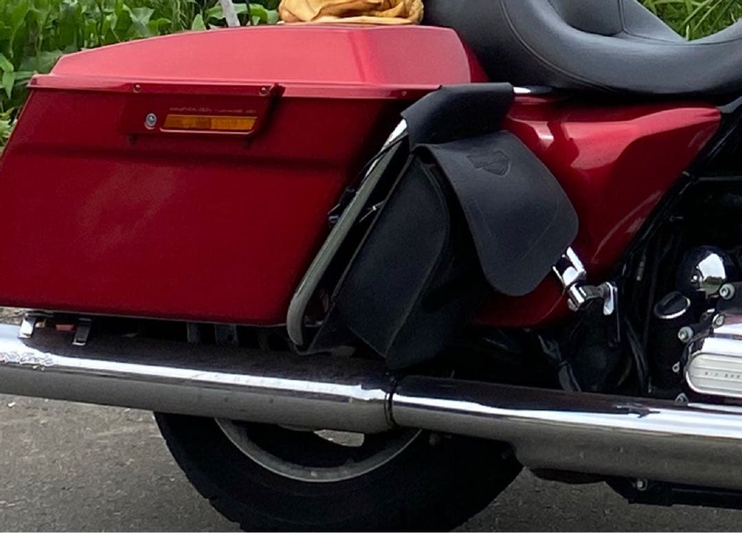 ハーレー☆ツアラーバックガード用レザーバッグ