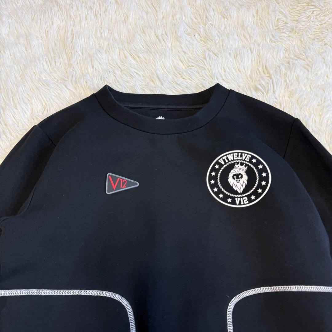 【V12】美品 ダンボールニット ブラック 1サイズ レディース ワッペン