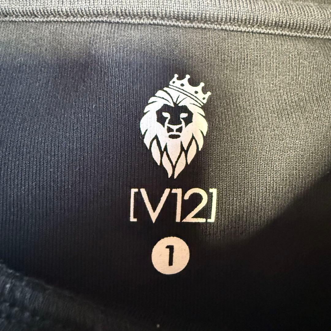【V12】美品 ダンボールニット ブラック 1サイズ レディース ワッペン