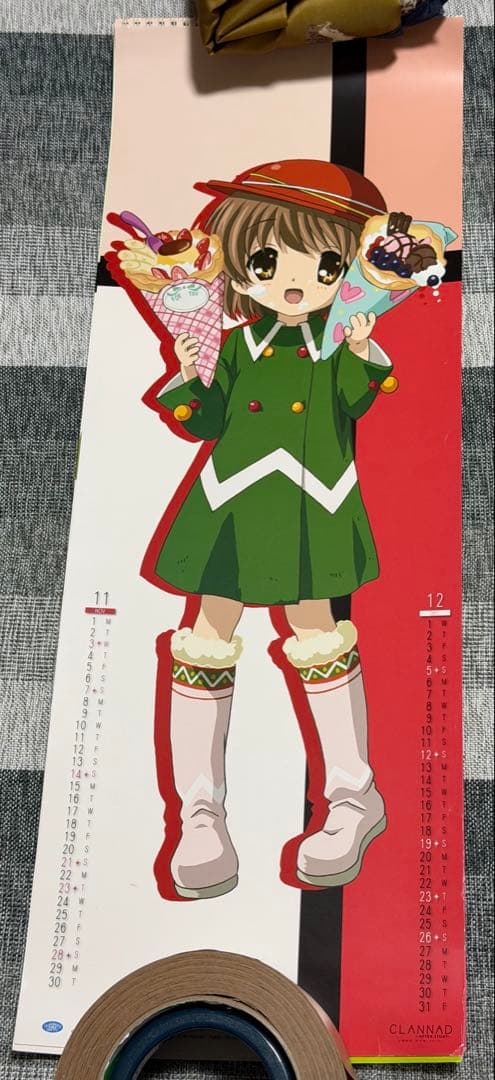京アニ正規品・レア】CLANNAD-クラナド- 2010年度スリムカレンダー