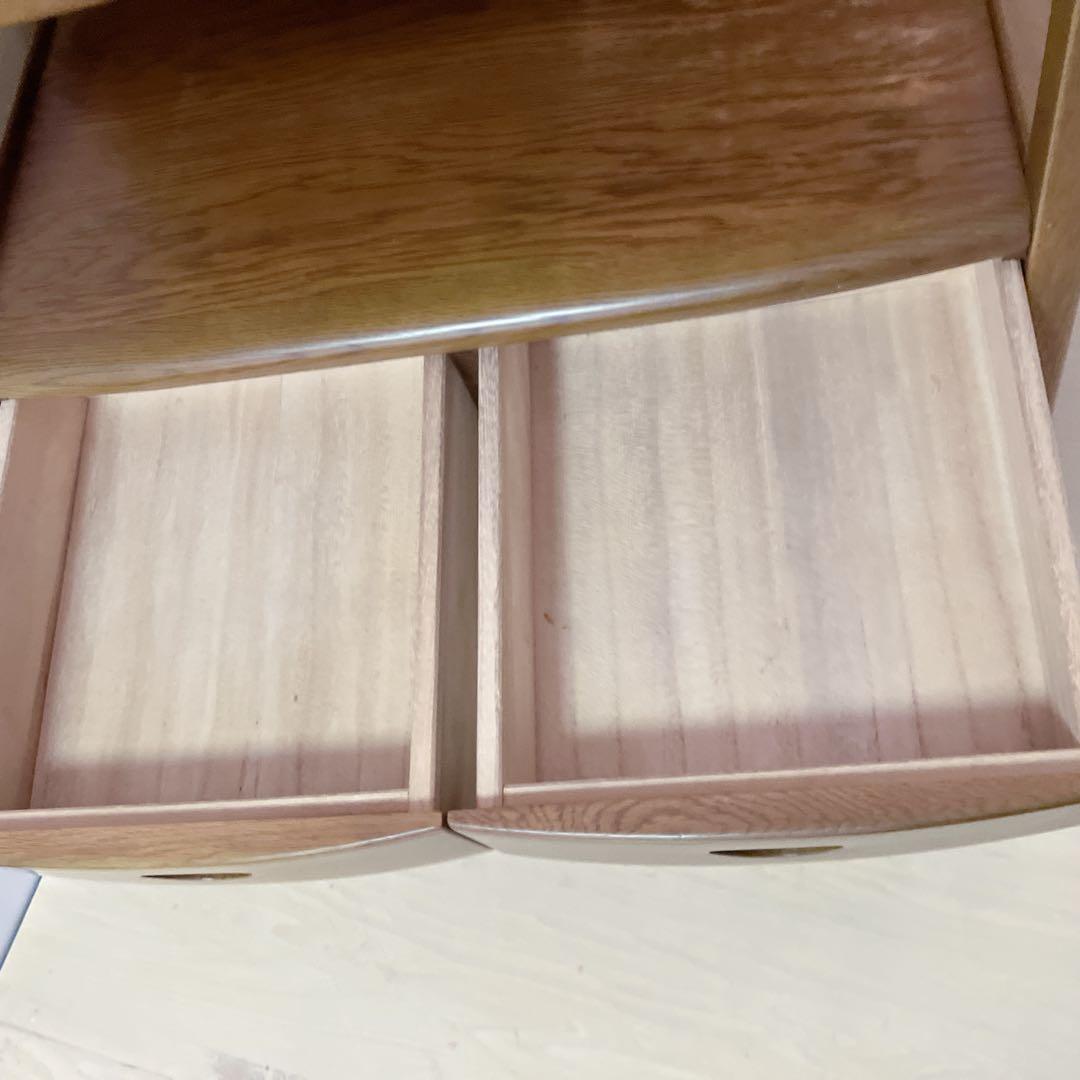 天然木 キャビネット 電話台 FAX台 コンソール サイドチェスト レンジ