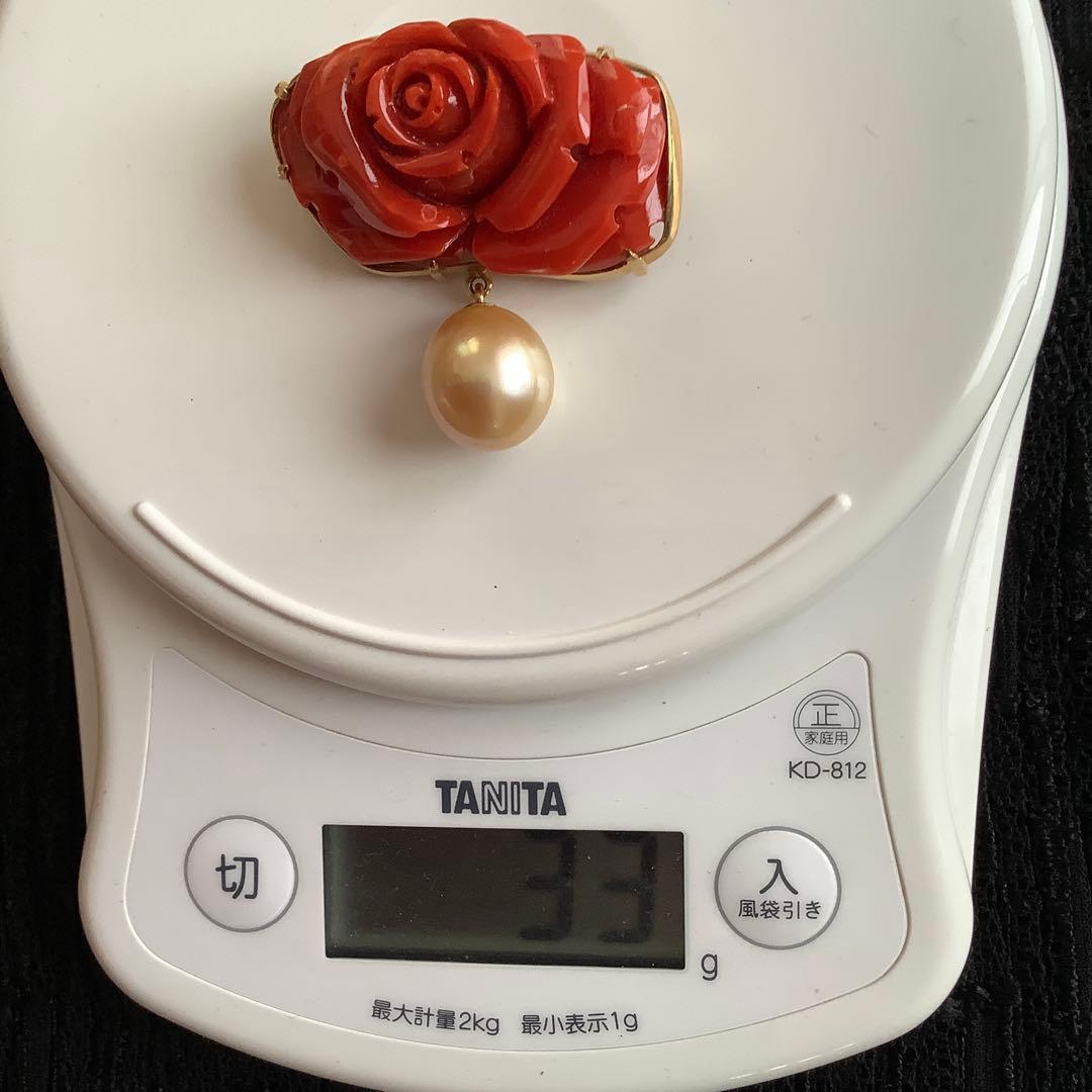 も*し様 保証書あり パール サンゴブローチの通販はau PAY マーケット