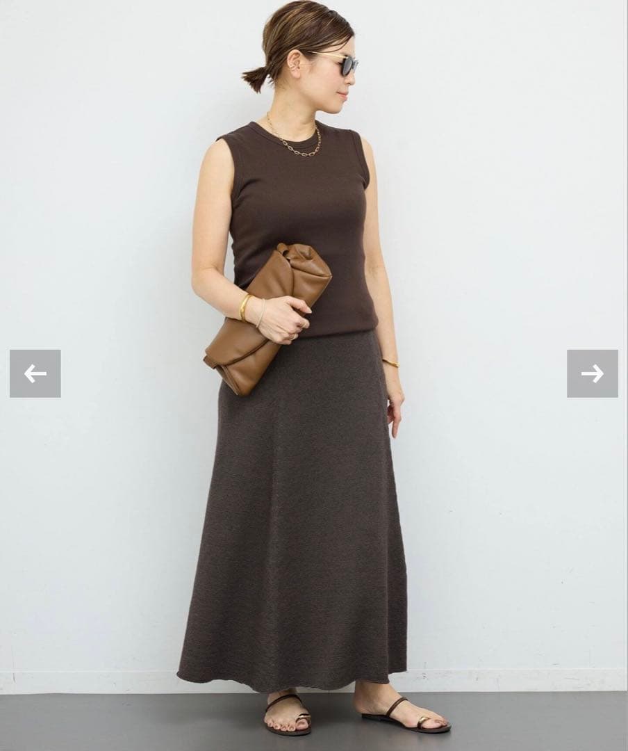 今季ドゥーズィエムクラスsleevelessプルオーバーブラウン