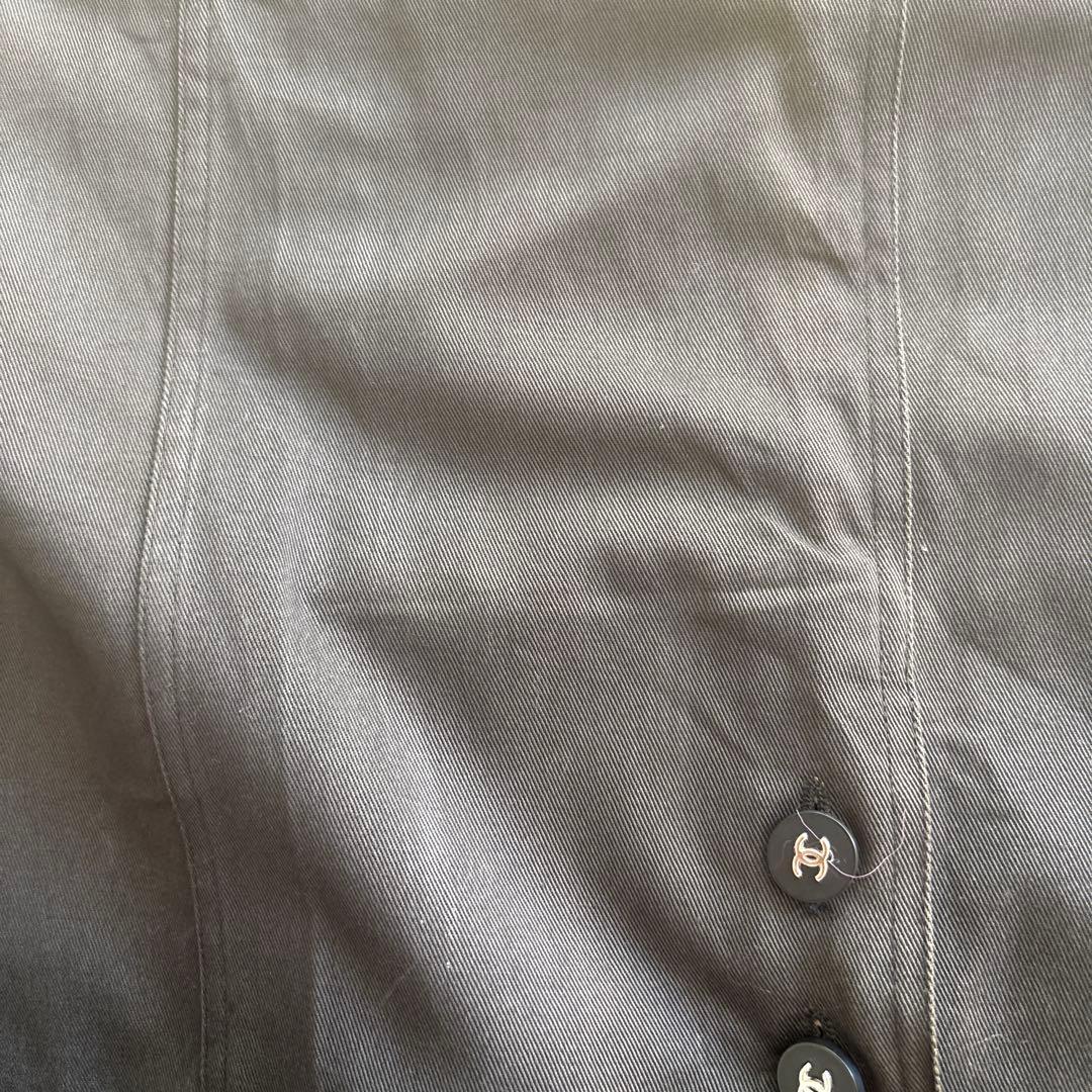 シャネル ロゴボタン タイトスカート