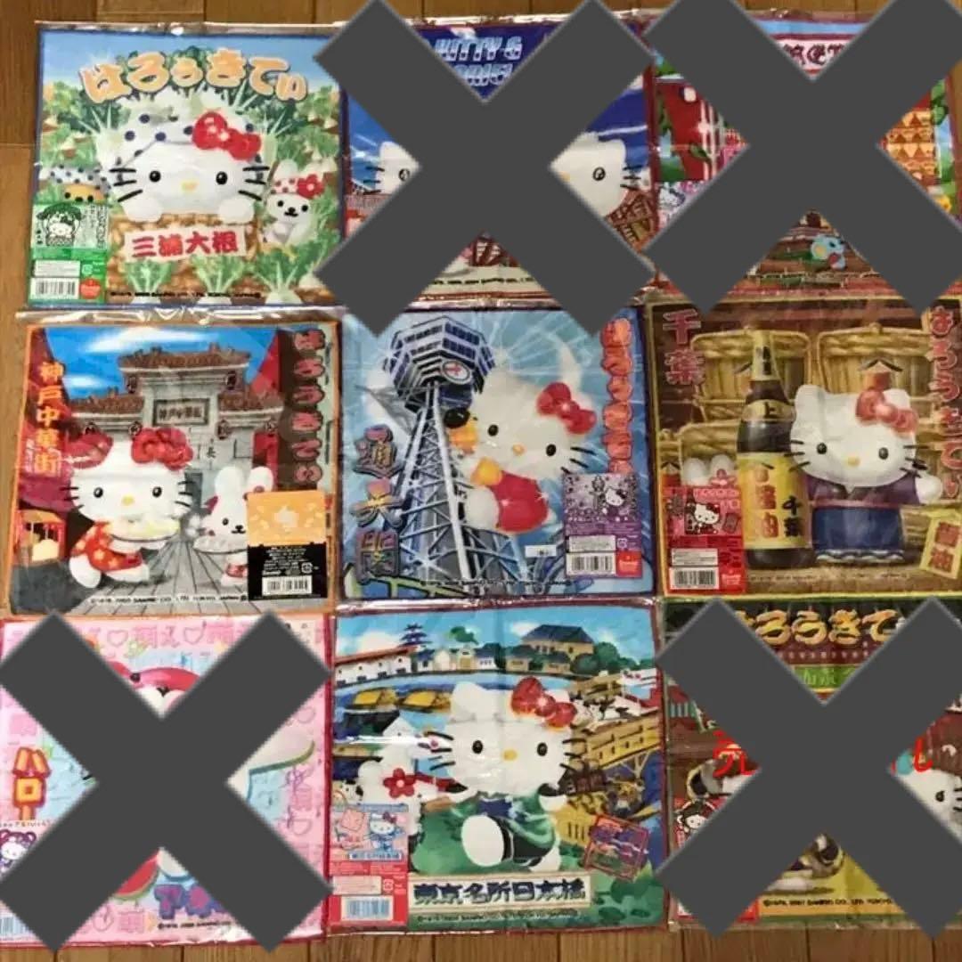 ハローキティ☆ご当地限定☆ミニタオル☆77枚☆まとめ売り☆バラ売り可能☆新品