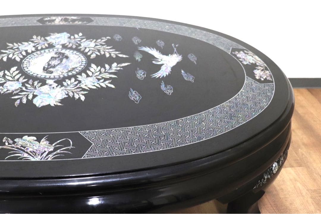 GMHS197○螺鈿細工 李朝家具 韓国美術 座卓 センターテーブル