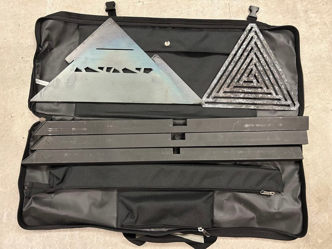 1/f SPACE ワンエフスペース 焚き火台 黒皮鉄 3点セット