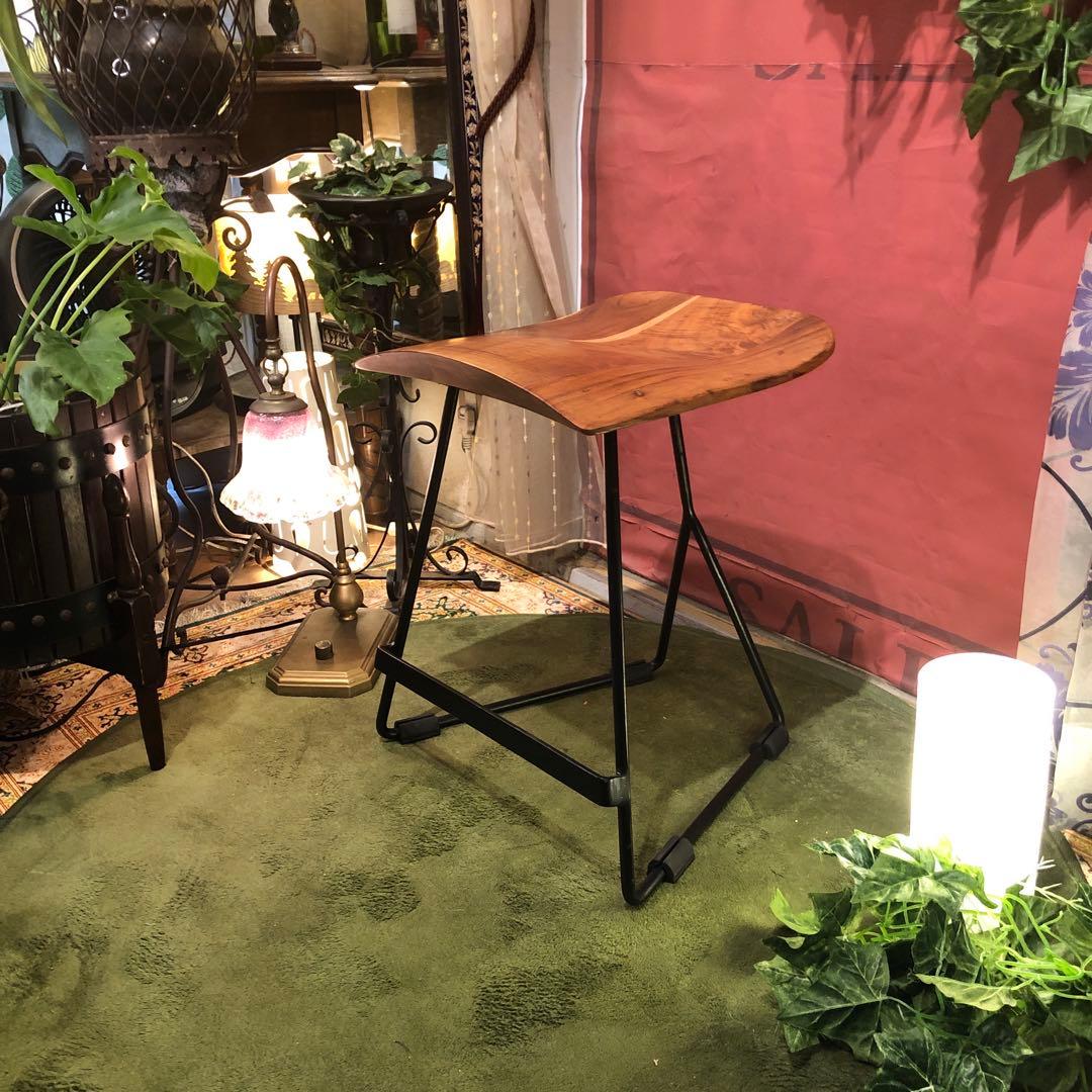 インダストリアル系　アカシアソリッド鉄脚　MASARAスタイル