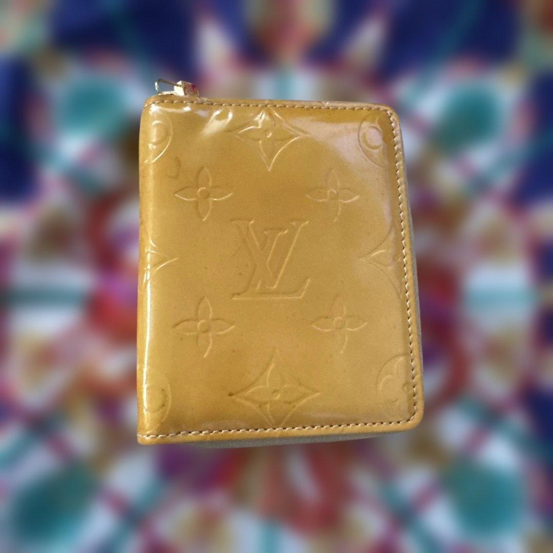 Louis Vuitton イエロー 二つ折り財布 ルイ ヴィトン 二つ折り財布 Wホック メンズ可 ポルトモネビエカルト