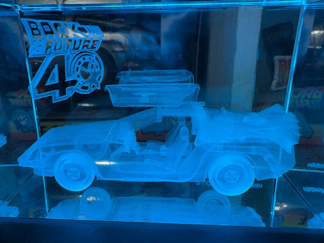 バック・トゥ・ザ・フューチャー40th デロリアン クリスタルオブジェと