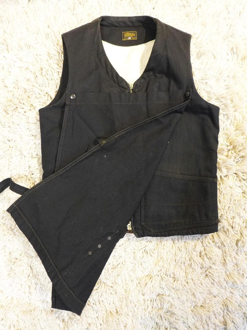 GERUGAベスト３本革キルティング2wayフリーホイーラーズoldjoeゲルガ