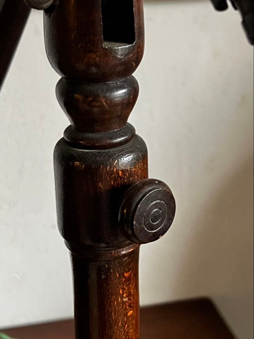 貴重！アンティークアーム木製のスタンドランプ 戦前スタンドライト