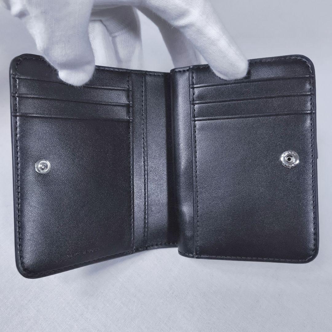 未使用✨️ マークジェイコブス　ザ コーテッド グリッター　折り財布　黒