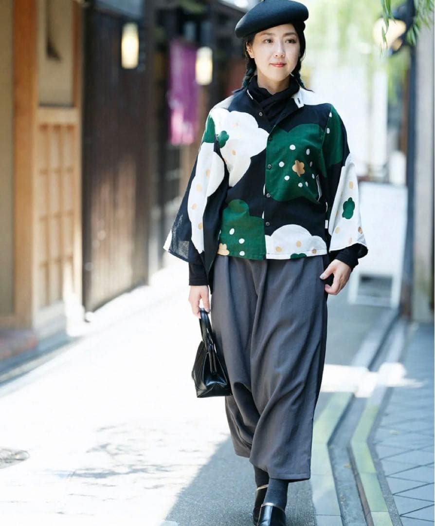 ★SOU・SOU　ソウソウ　モスリン　富士　グレー xs サルエル