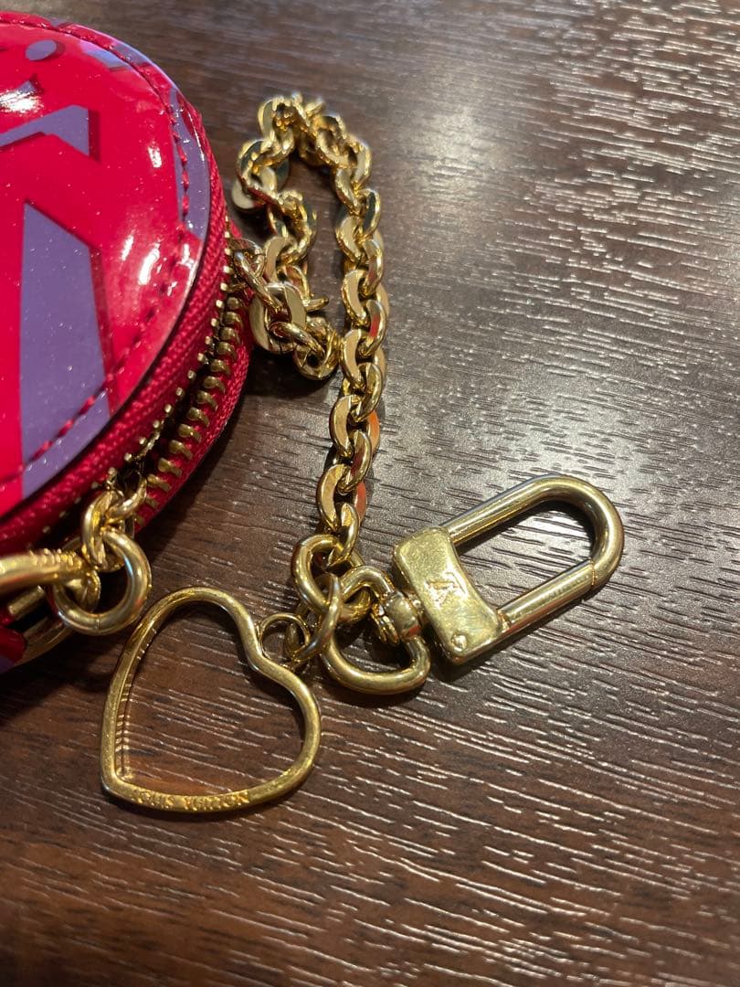 【希少デザイン】　ルイ・ヴィトン ハート型 ケース チャーム付き