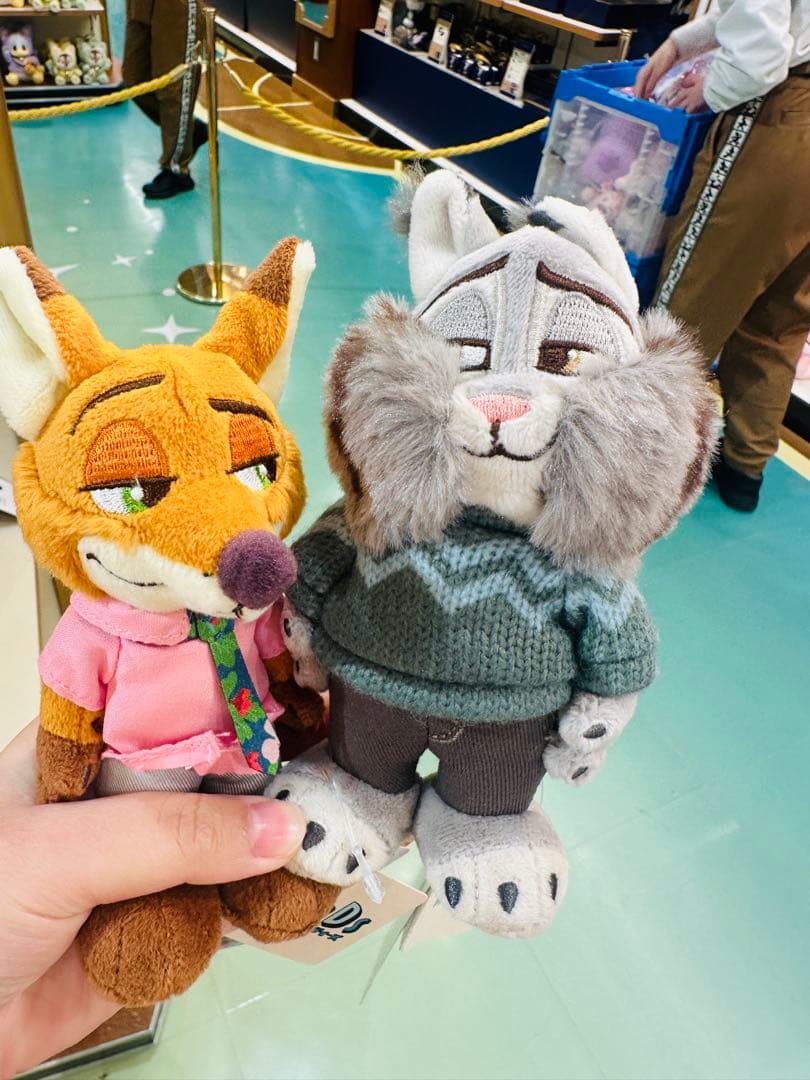 パウバート&ニックパウバート ぬいぐるみ Disney stanDs ズートピア