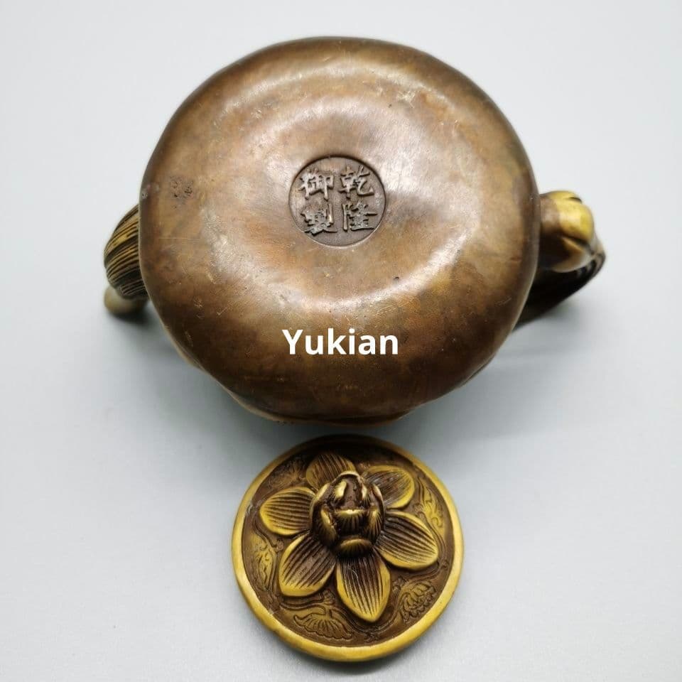 風水 置物 銅製 長寿銅壺 酒壺 茶壺 装飾品 工芸品 美術品