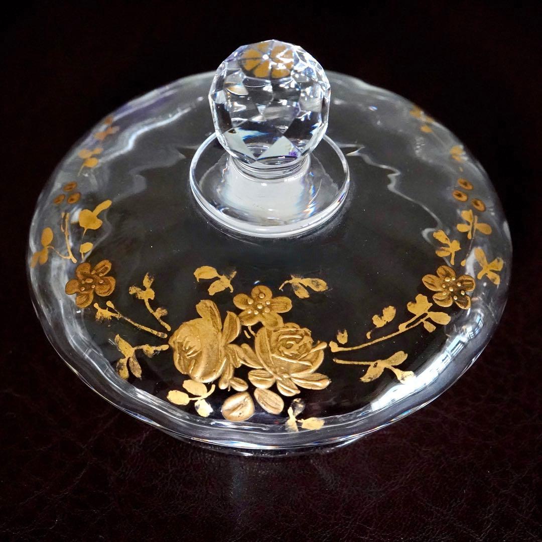 BACCARATバカラ/※廃盤極稀少型エンパイア 金彩蓋物美品