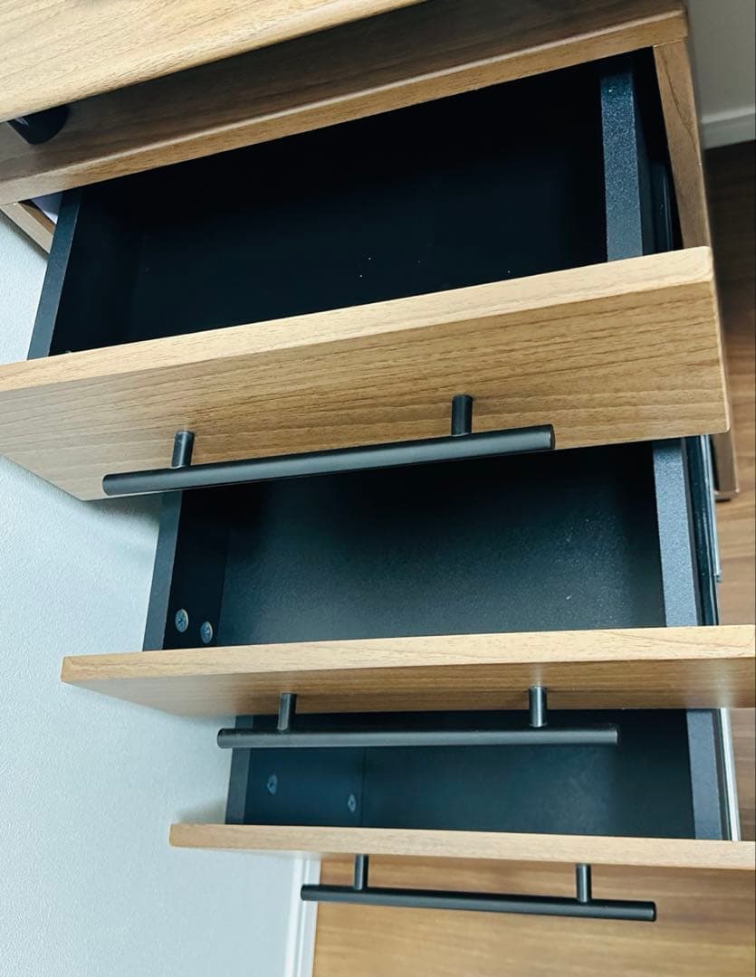 ニトリ　システムデスク　ミドルブラウン　ラボーロ　140MBR