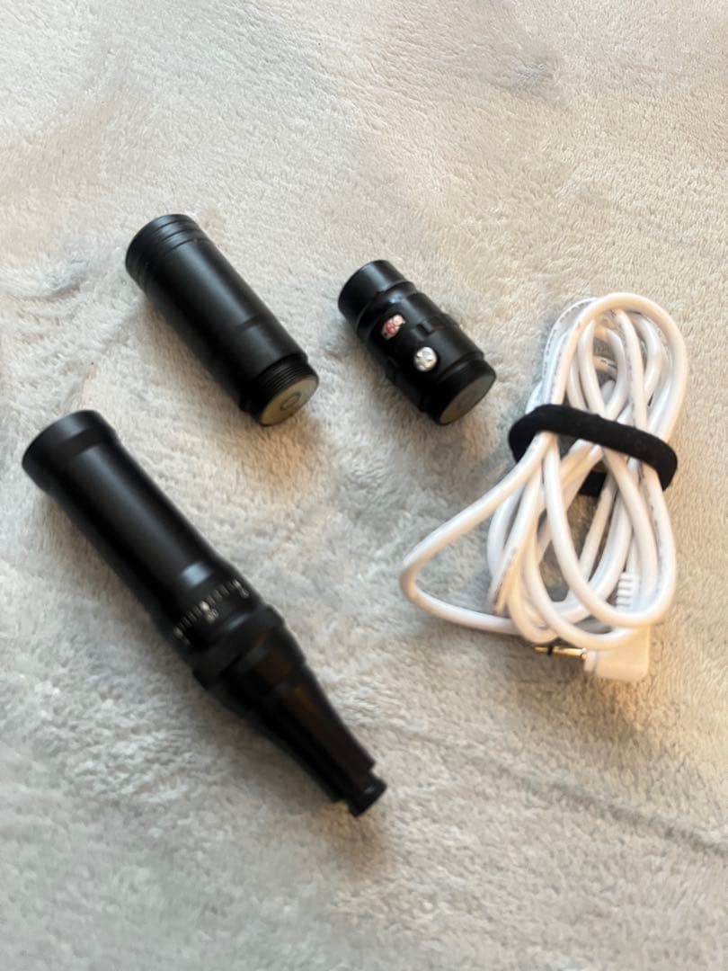 タトゥー用マシン ブラック 充電ケーブル付き 電源セット用のタトゥー