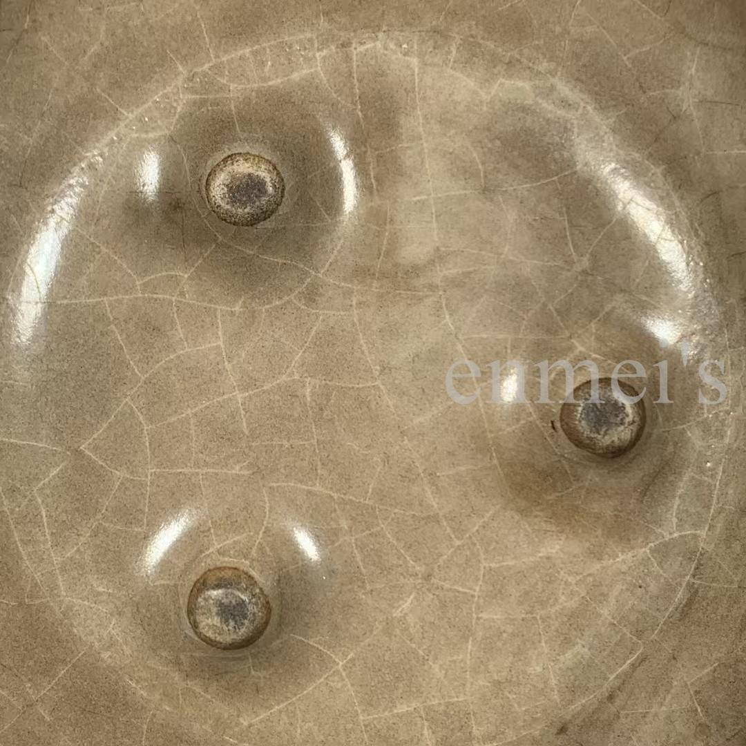 中国古美術・宋代 哥窯 双耳炉 灰青釉・観賞用・香炉・装飾