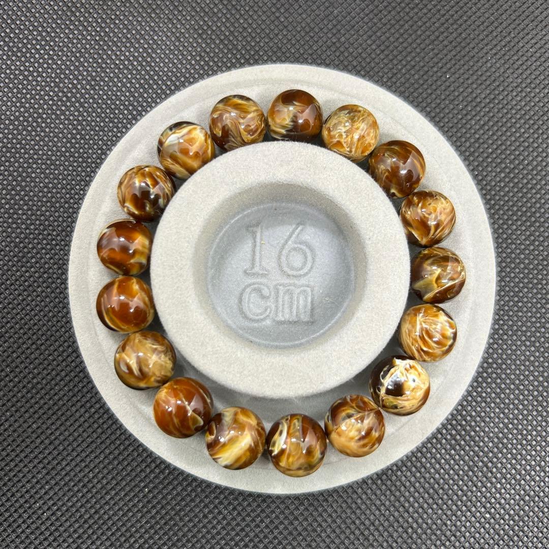 花琥珀のブレスレット