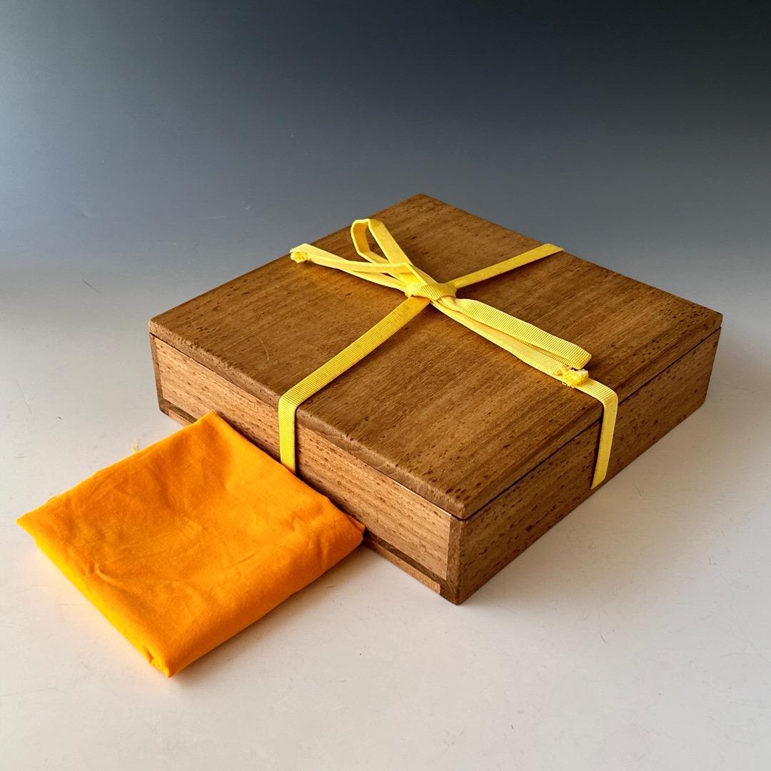 茶道具 輪島塗 黒四方盆 ツボツボ自画 干菓子器 表千家 久田宗也 尋牛