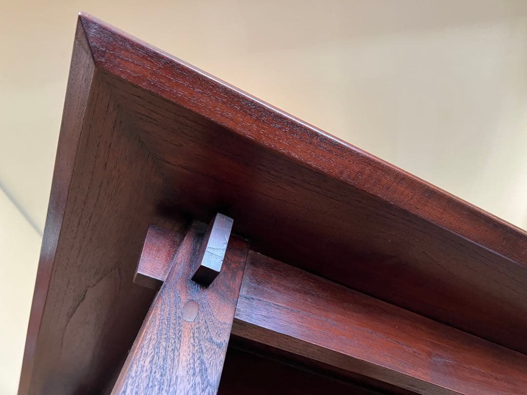 【○】アジアン家具 インドネシア製 テーブル 天然木 ハンドメイド 手彫り