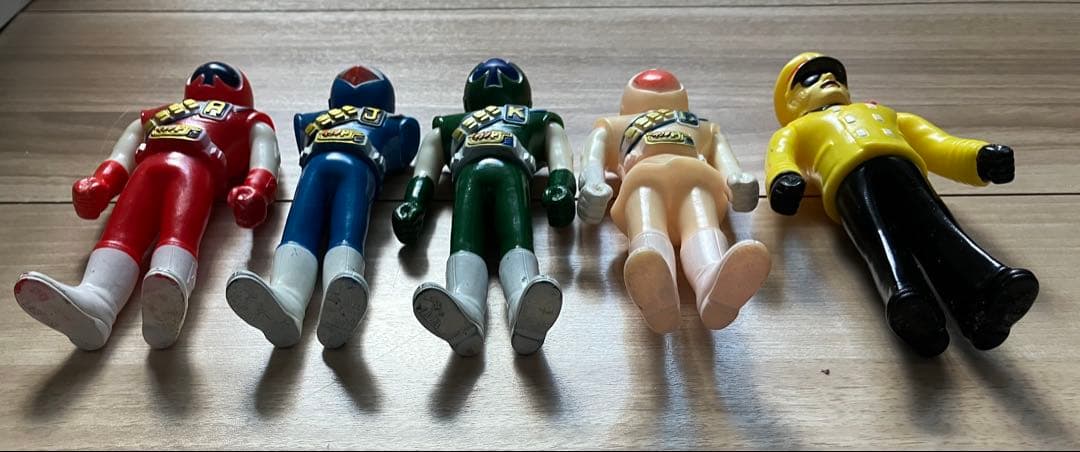 ジャッカー電撃隊 レトロ ソフビ5体セット ポピー