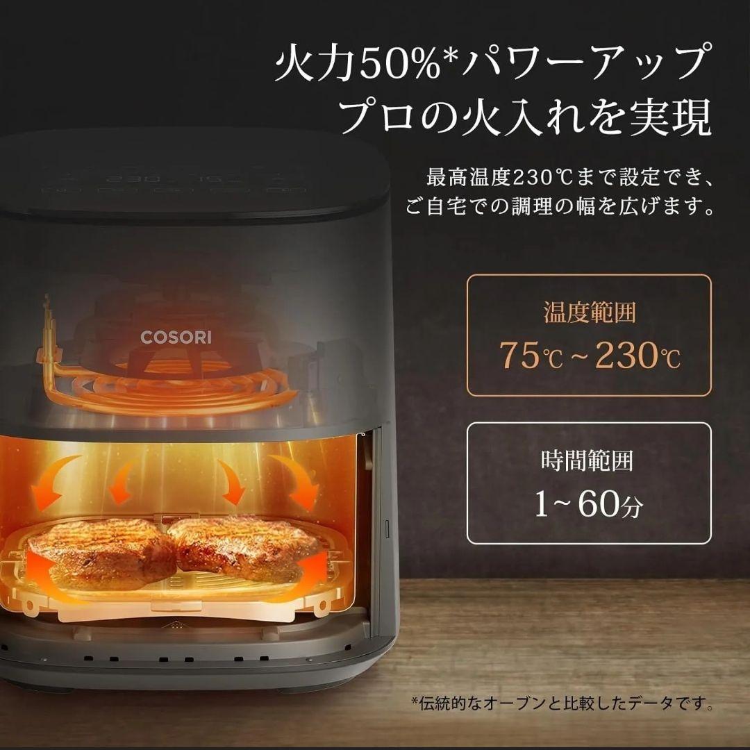 【未使用】COSORI エアフライヤー 4.7リットル CAF-L501-KJP
