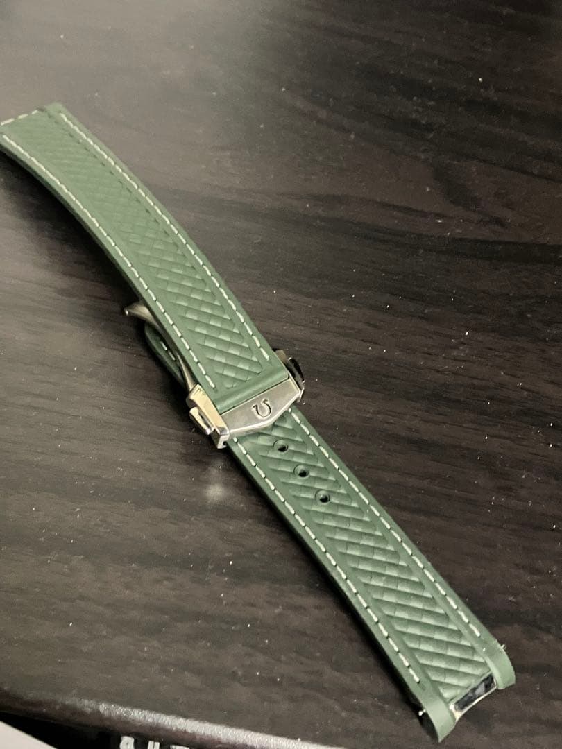 メ*5様 オメガ　アクアテラ　グリーン ラバーベルト 20mm
