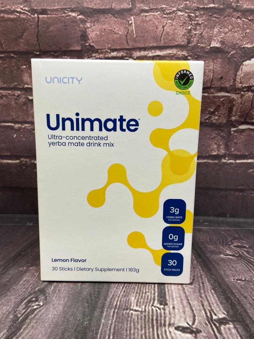 値下げ不可　ユニシティ　ユニマテ レモン 30スティック ユニシティ ユニマテ レモン 30スティック (マテ葉加工粉末清涼飲料