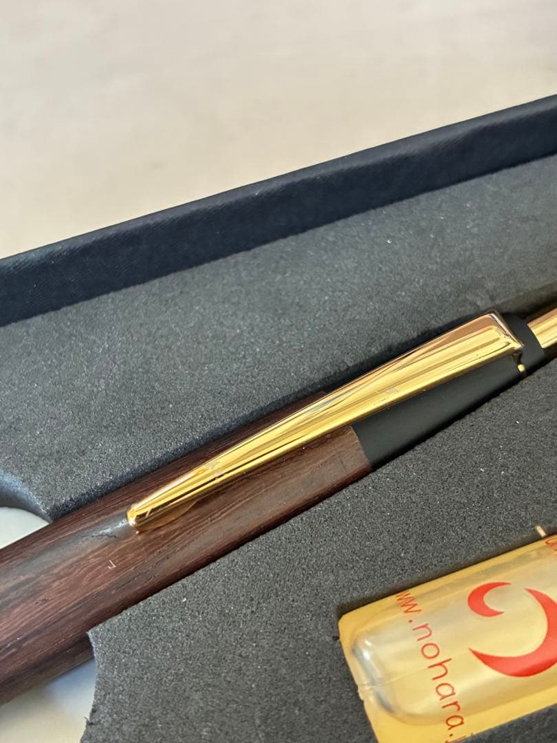 新品 野原工芸 キングウッド ボールペン スタンダード ゴールド金具