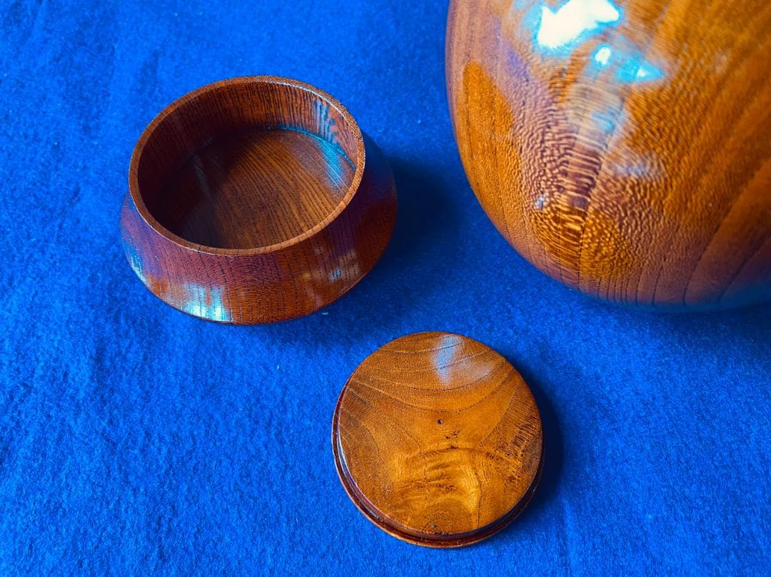 伝統工芸 欅(けやき) くりぬき 茶びつ 天然うるし仕上げ 伝統工芸 芸術