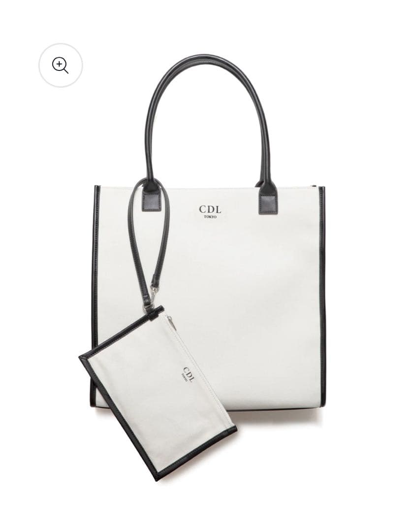 CDL TOKYO キャンバストートバッグ large 白 CDL TOKYO CANVAS TOTE