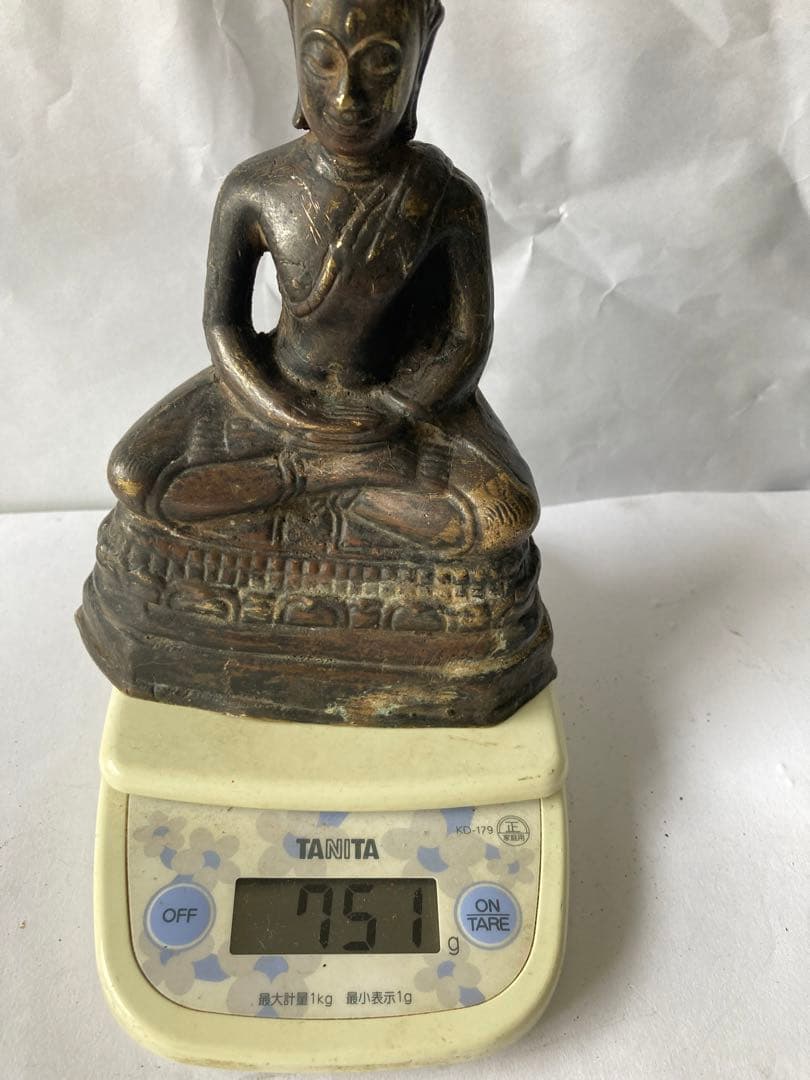 古仏像，清時代，古銅製，中國古美術。