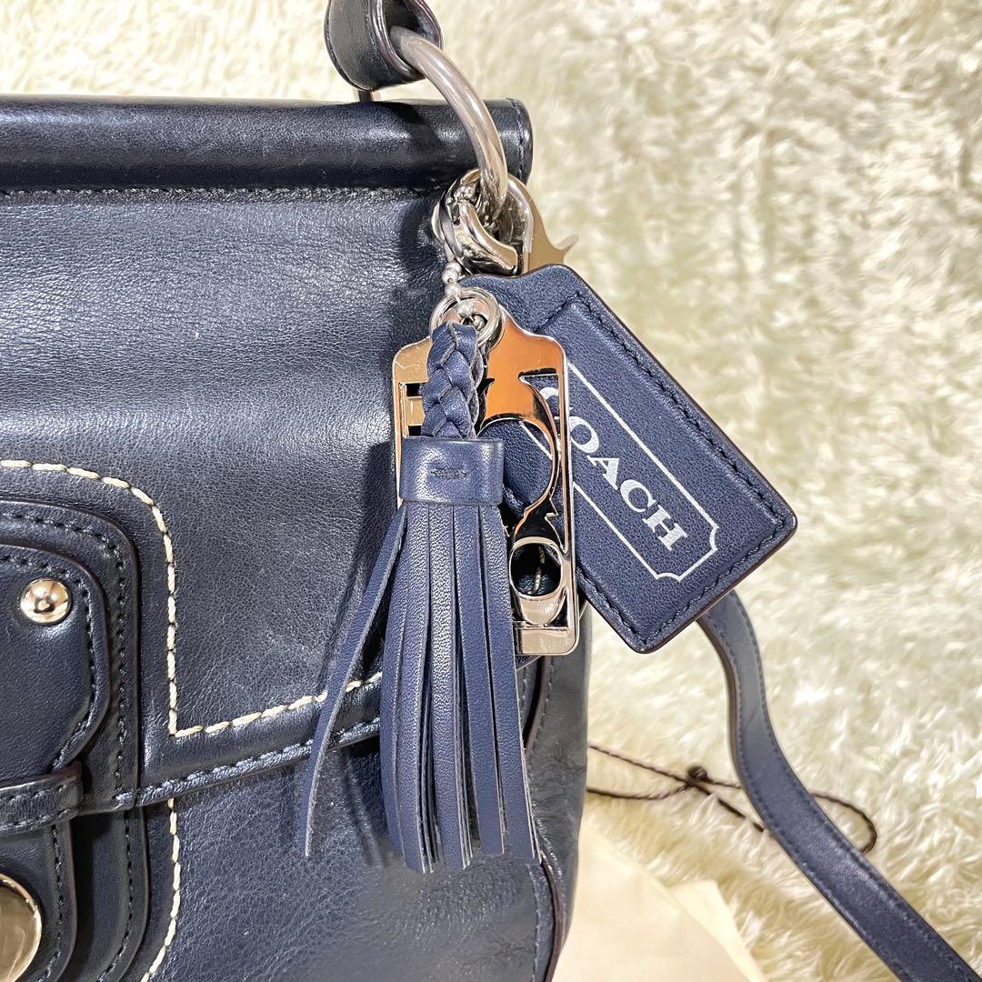 コーチ 2WAY ショルダーバッグ ニューウィリス 70アニバーサリー ネイビー