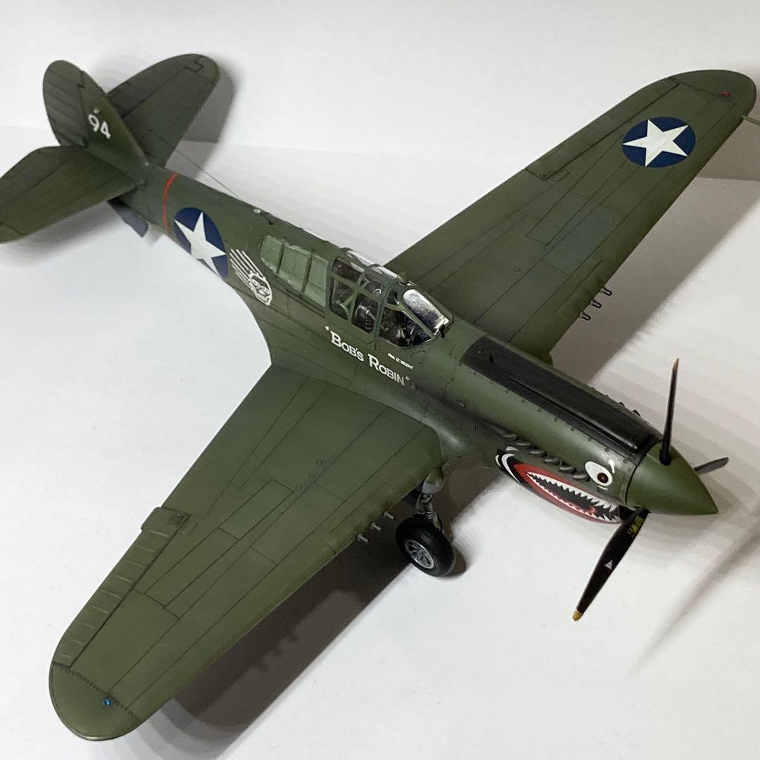 ムスタング/P-40E Warhawk (完成品)1/48 ハセガワ