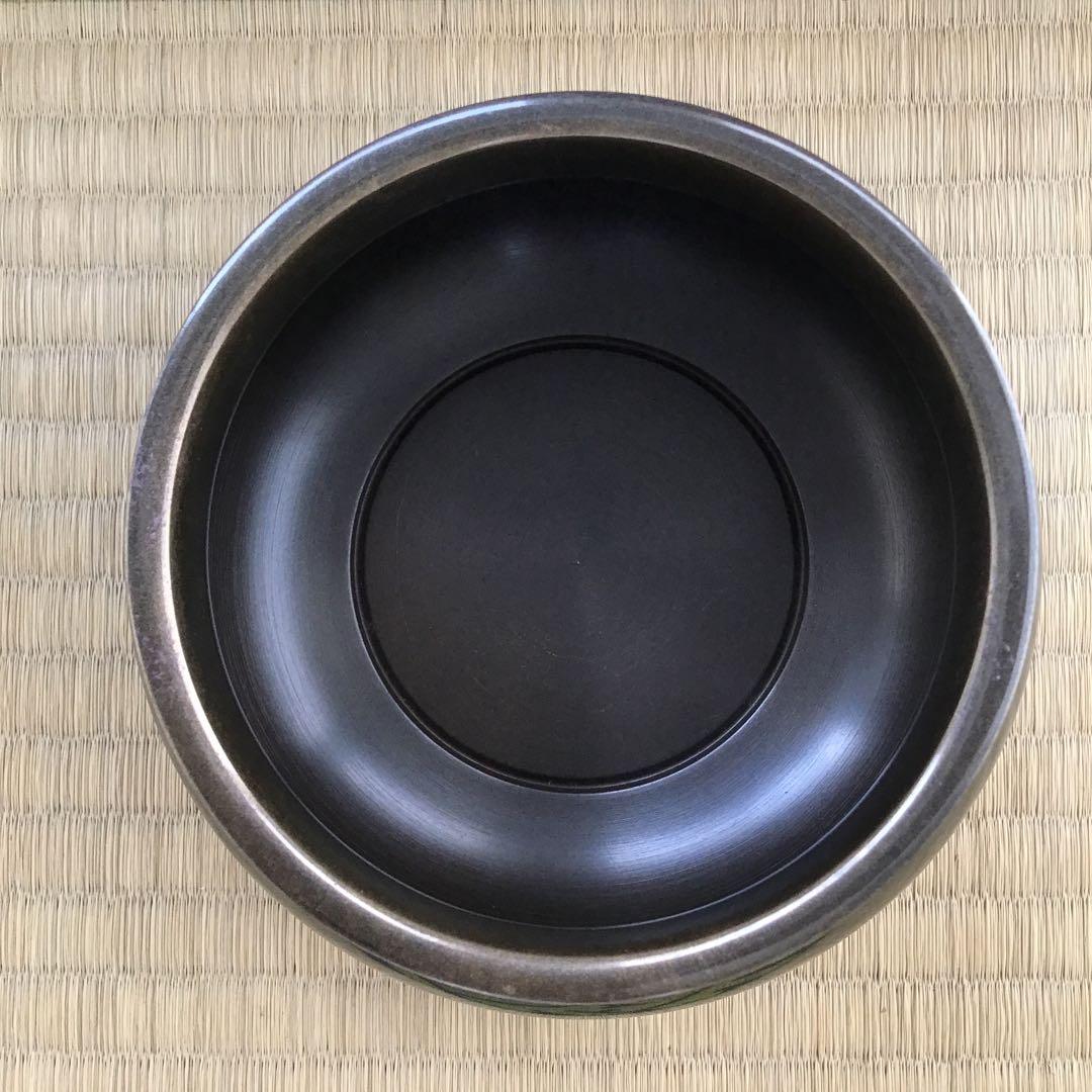 茶道具 唐銅餌畚建水 十三代五良三郎作 妙玄