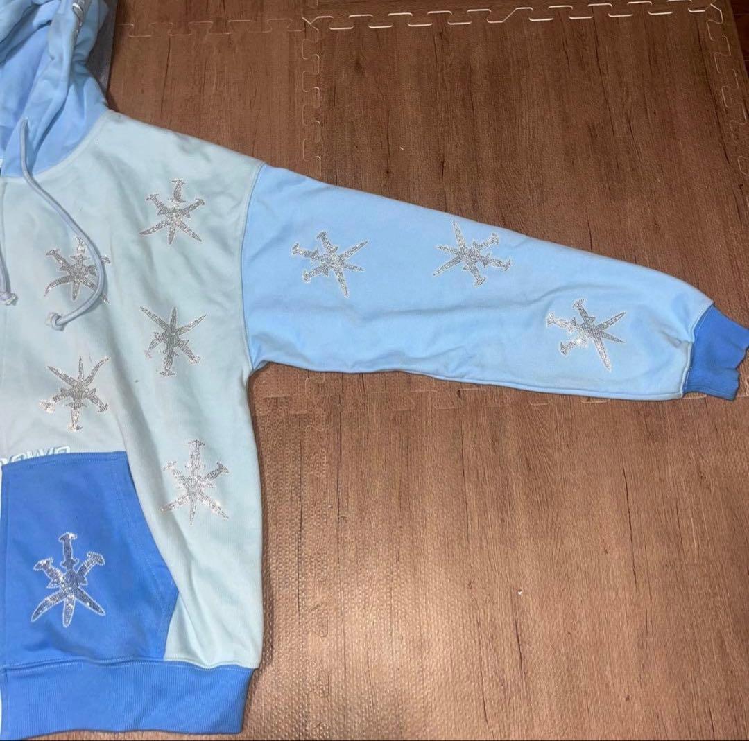 unknown london パーカー フーディー 水色